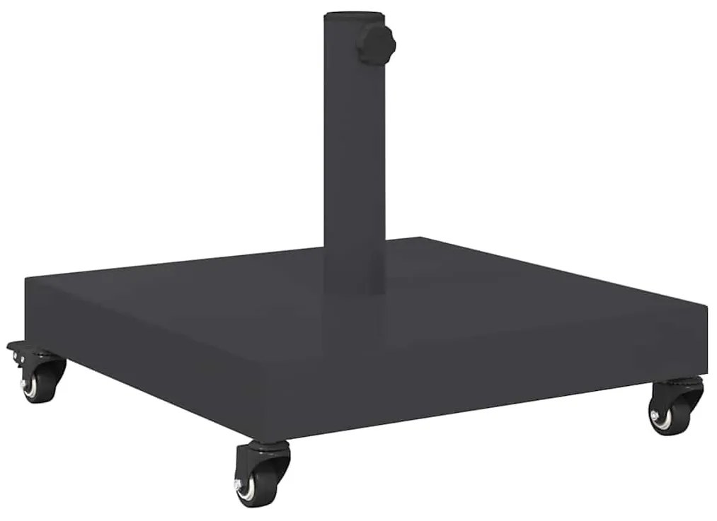 Kültéri Napernyő Tartók Sötétszürke 45 x 45 x 32 cm Acél, Beton