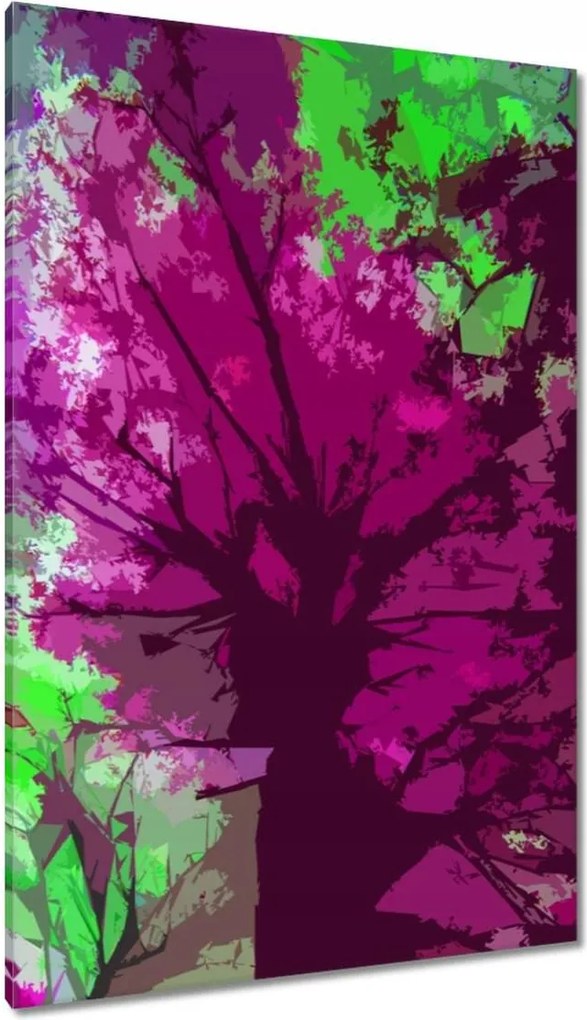 Vászonkép 80x120 Absztrakt Fák Ősz