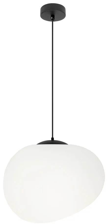 Fekete-fehér függőlámpa ø 25 cm Stones – Candellux Lighting
