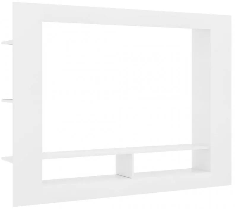 Fehér forgácslap TV-szekrény 152 x 22 x 113 cm