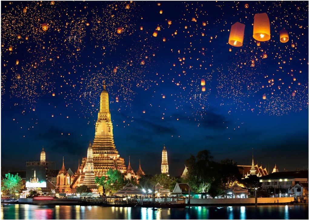 Kép - A boldogság lámpásai, Bangkok (70x50 cm)