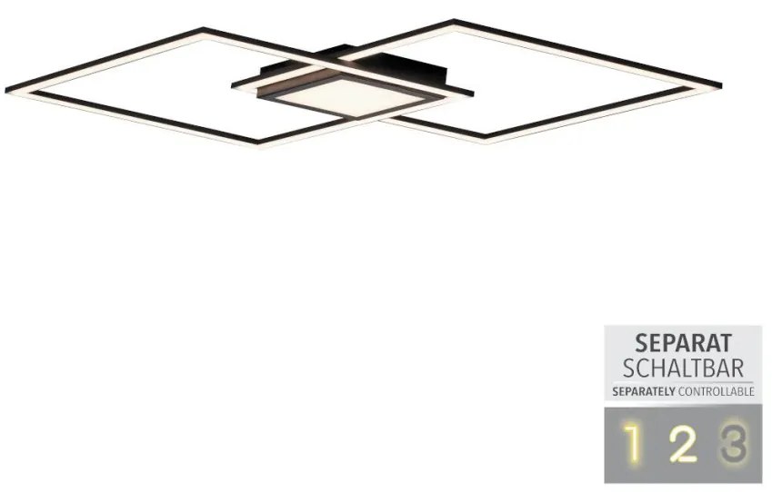 Paul Neuhaus ASMIN 14695-18 Süllyesztett mennyezeti lámpa 1x45W/LED 3000K 2980LM IP20