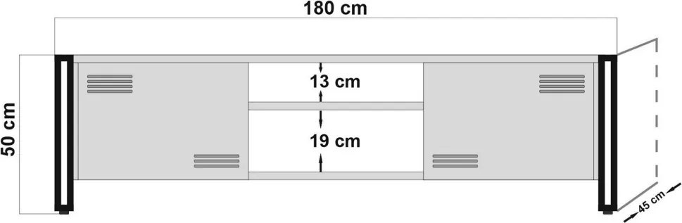 Cosmo TV-állvány, 180 cm