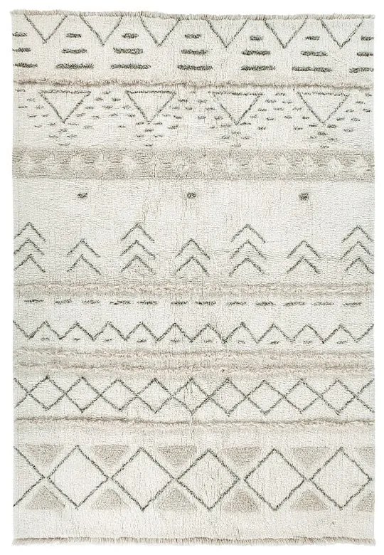 Krémszínű mosható kézi szövésű gyapjú szőnyeg 140x200 cm Lakota Day – Lorena Canals