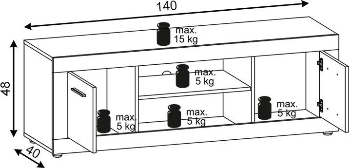 LUNA RTV 2D OLD STYLE DARK/MATERA