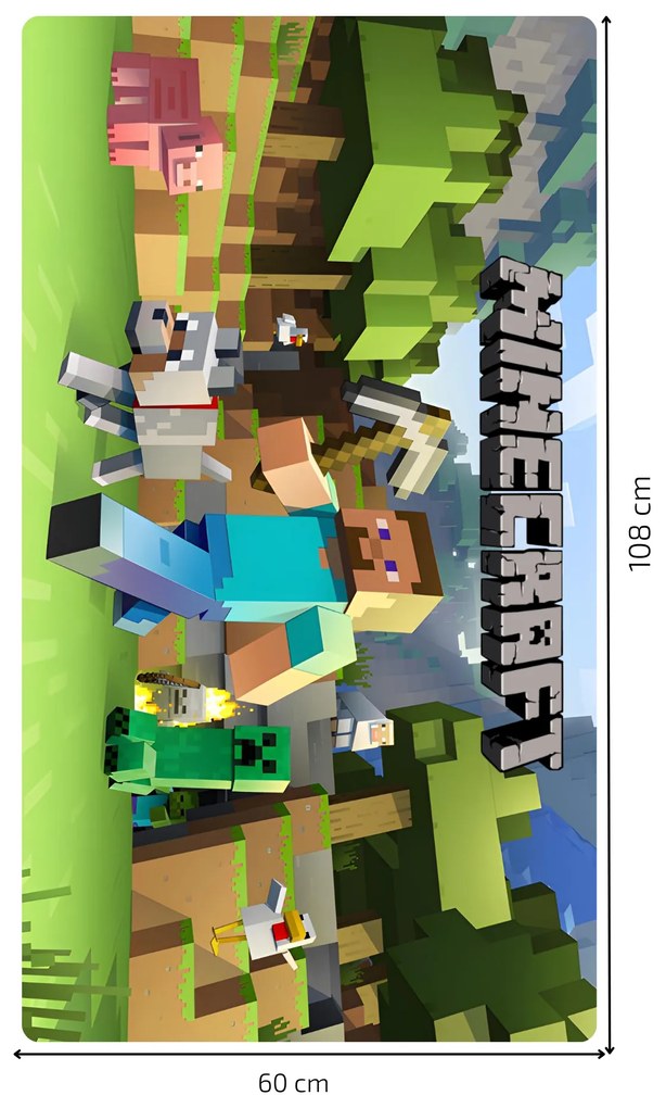 PIPPER. Textil falmatrica "Minecraft"