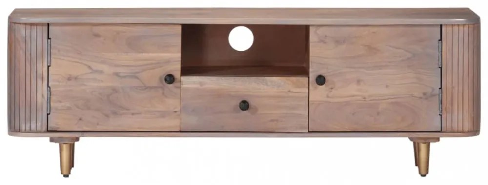 tömör akácfa TV-szekrény 118 x 30 x 40 cm