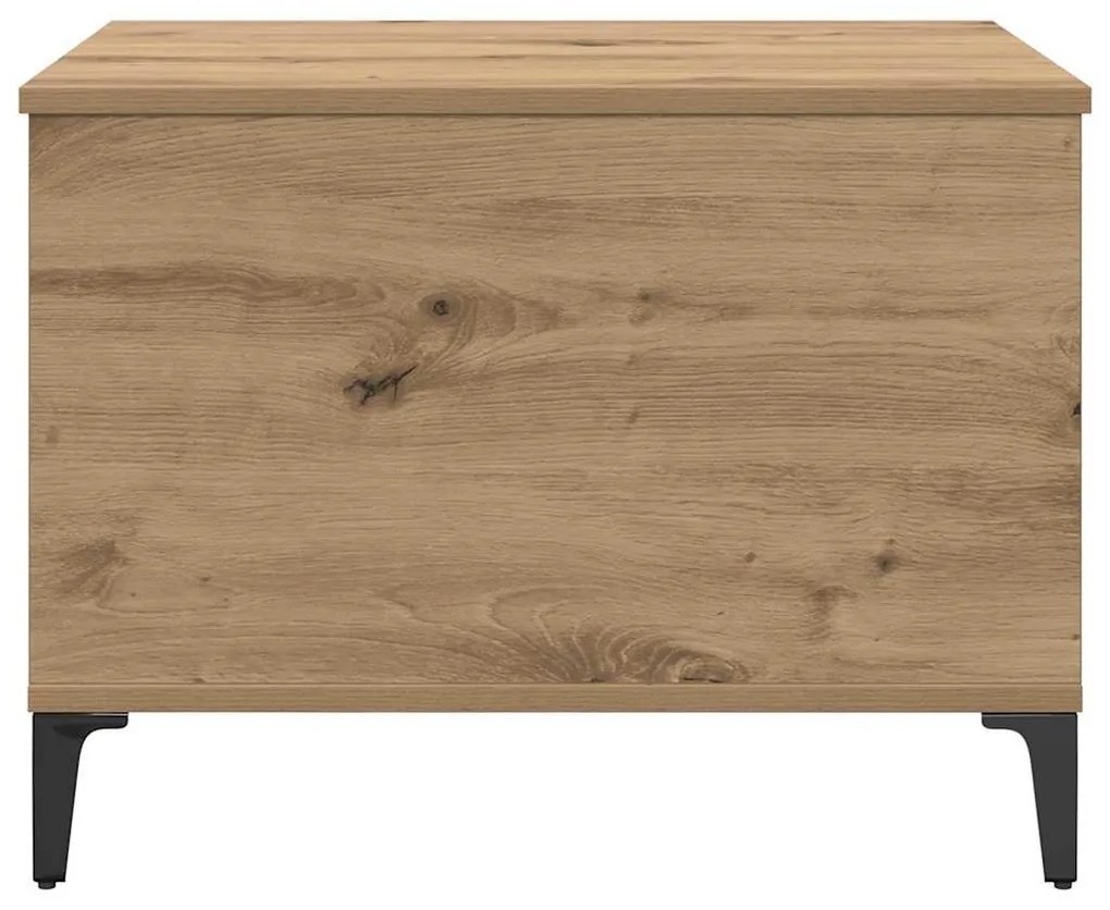 Dohányzóasztal kézműves tölgy 60 x 44,5 x 45 cm Faanyag