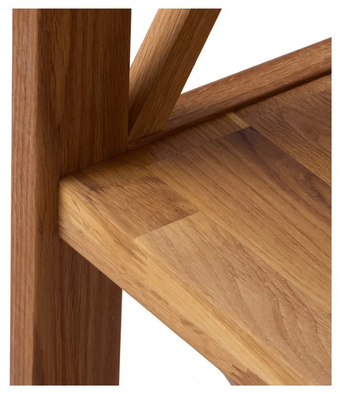 Natúr színű tölgyfa polcos állvány 70x161 cm X-Shelf – Unique Furniture