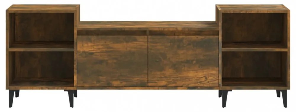 füstös tölgy színű szerelt fa TV-szekrény 160x35x55 cm