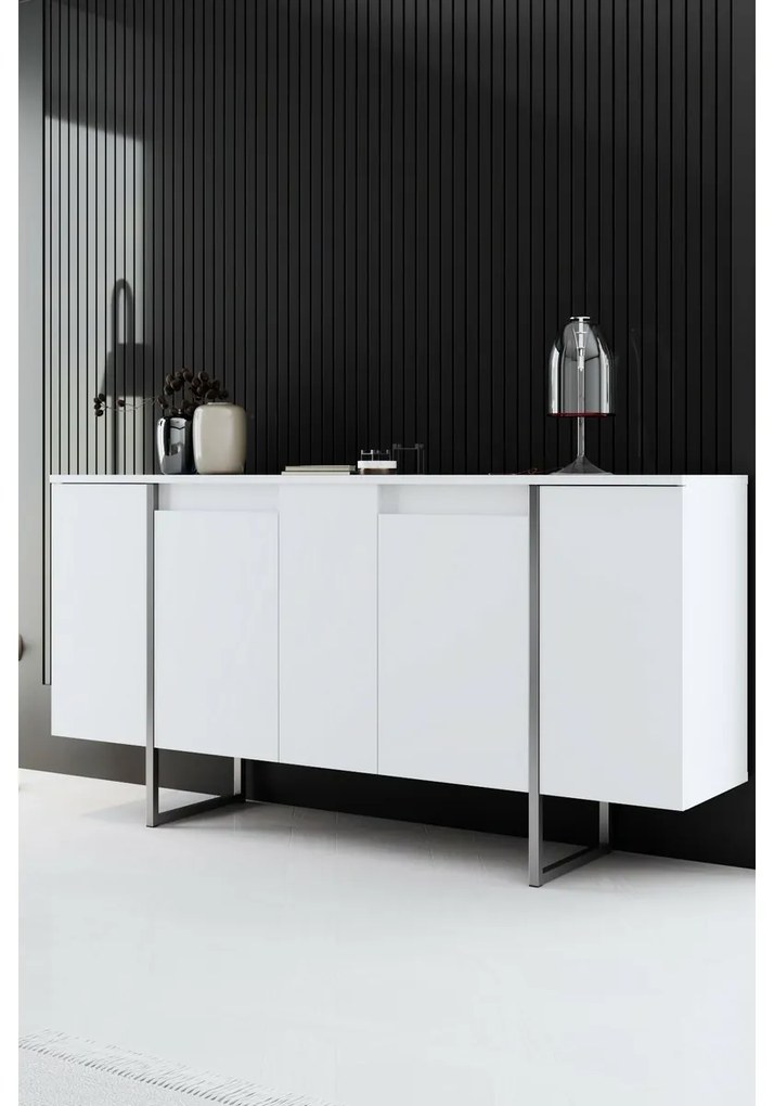 Luxe White and Silver szekrény