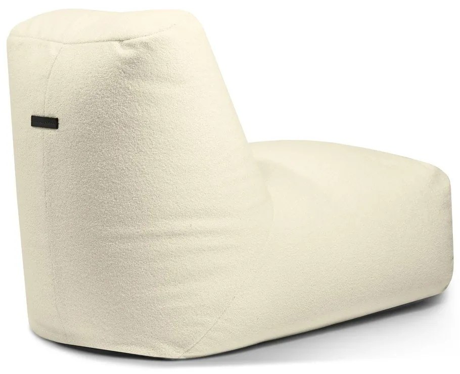 Krémszínű buklé babzsákfotel Tube – SLOWDOWN