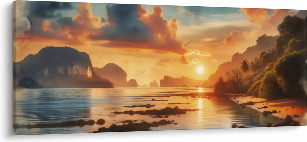 Kép - Kilátás a partról (120x50 cm)