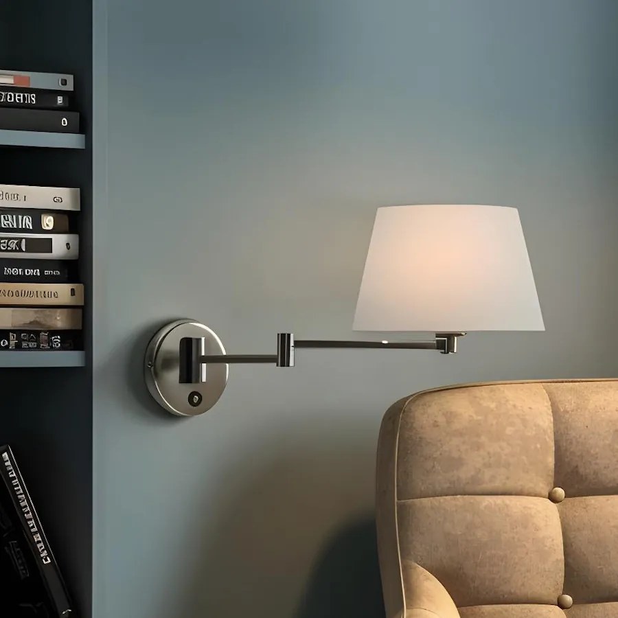 RENDL AVENIDA fali lámpa matt nikkel 230V LED E27 11W
