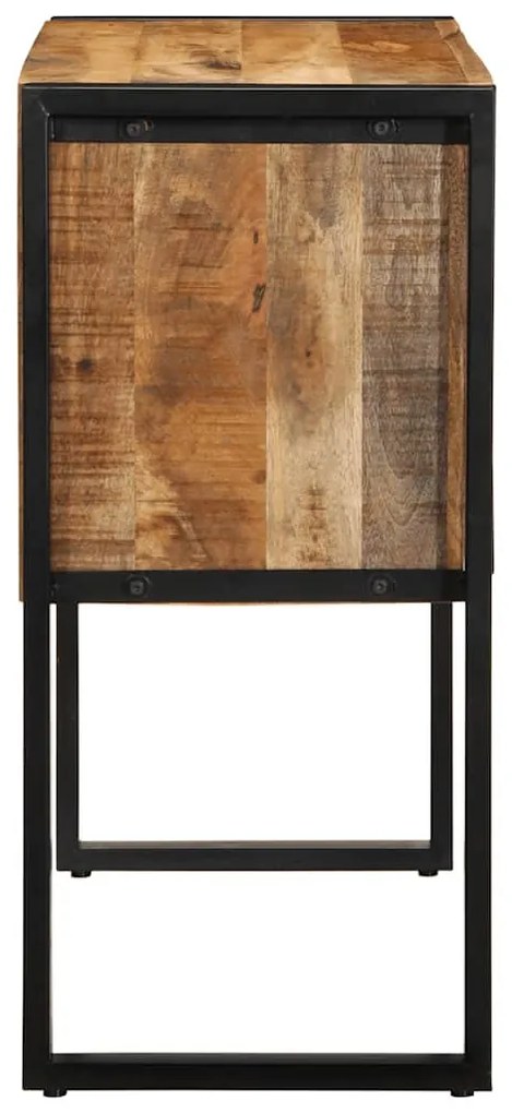 Konzolszekrény 90x35x75 cm Tömör durva fa mangó