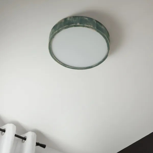 Brilagi - PINO mennyezeti lámpa 2xE27/15W/230V fenyő/zöld átm. 37,5 cm