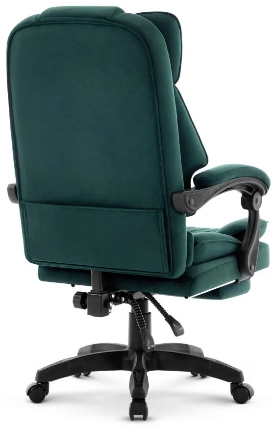 Ergonomikus irodai szék HC-1031 lábtartóval - zöld színű
