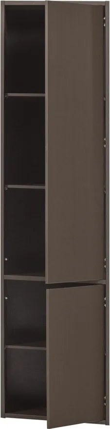 Sötétbarna borovi fenyő moduláris szekrény 55x215 cm Meggy – WOOOD