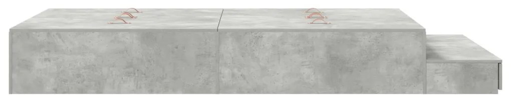 Tároló Ágykeret Beton Szürke 120x190 cm