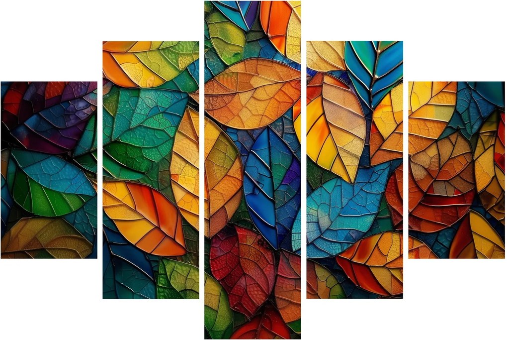 Kép - Levélmozaik (150x105 cm)