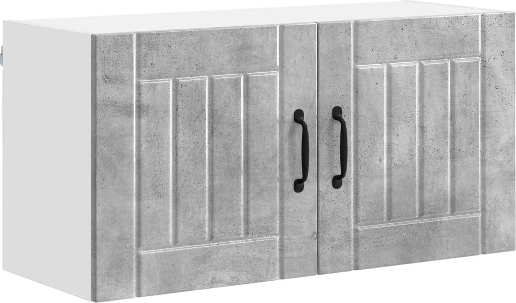 vidaXL Konyhaszekrény Beton Szürke 80 x 31 x 40 cm Faanyag