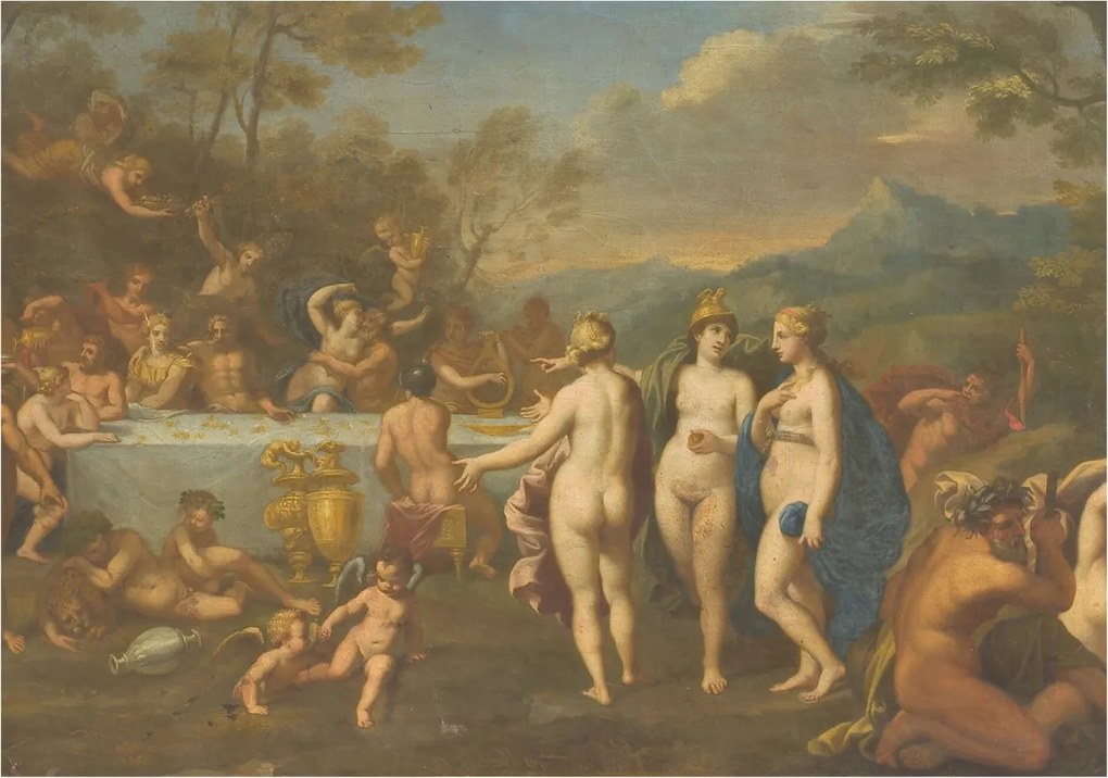 Stílusos Dekoratív Fotótapéta Flizelin Antik lakoma 208x146 Ragasztó