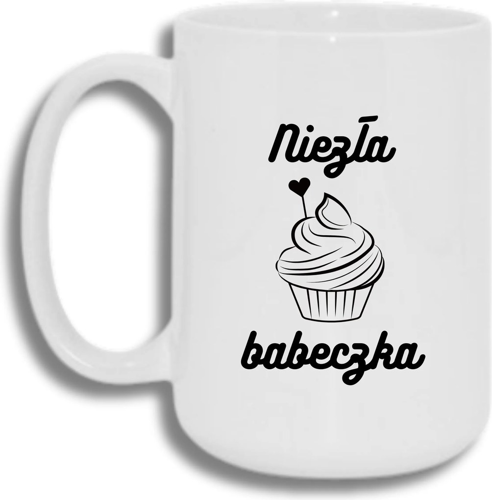 Bögre Fehér Nagy 440ml Ajándék Vicces Szép Muffin