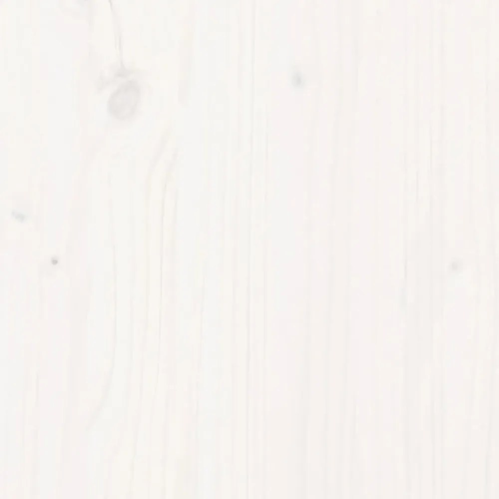 fehér tömör fenyőfa kerti pad 108x35x45 cm