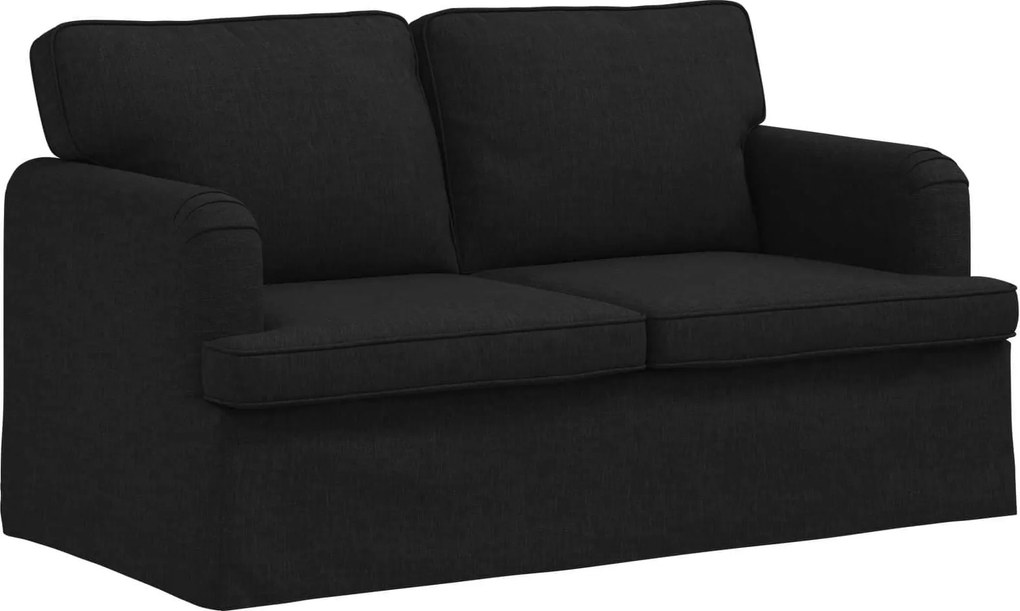 vidaXL Kanapé Fekete 144 x 80 x 85 cm szövet