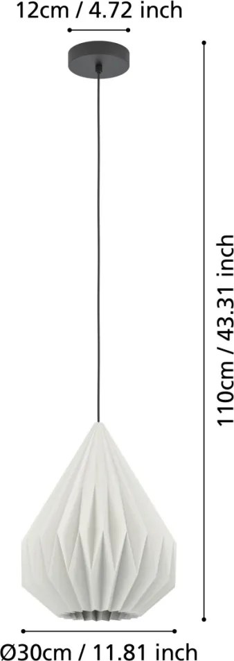 EGLO 43932 MINITING Egyágú Függesztett Lámpa Fém E27 IP20