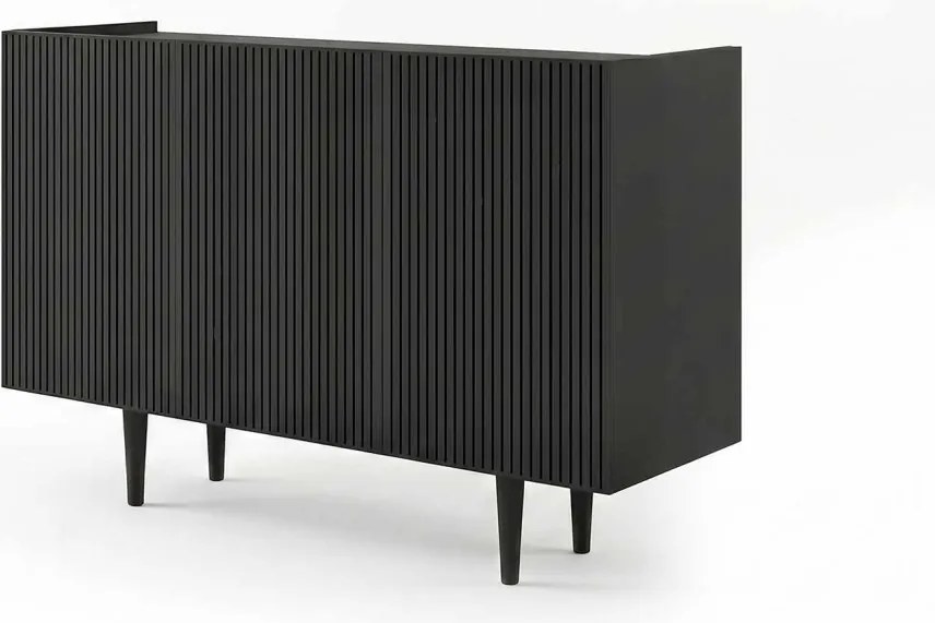 Capella komód, fekete, 120 cm