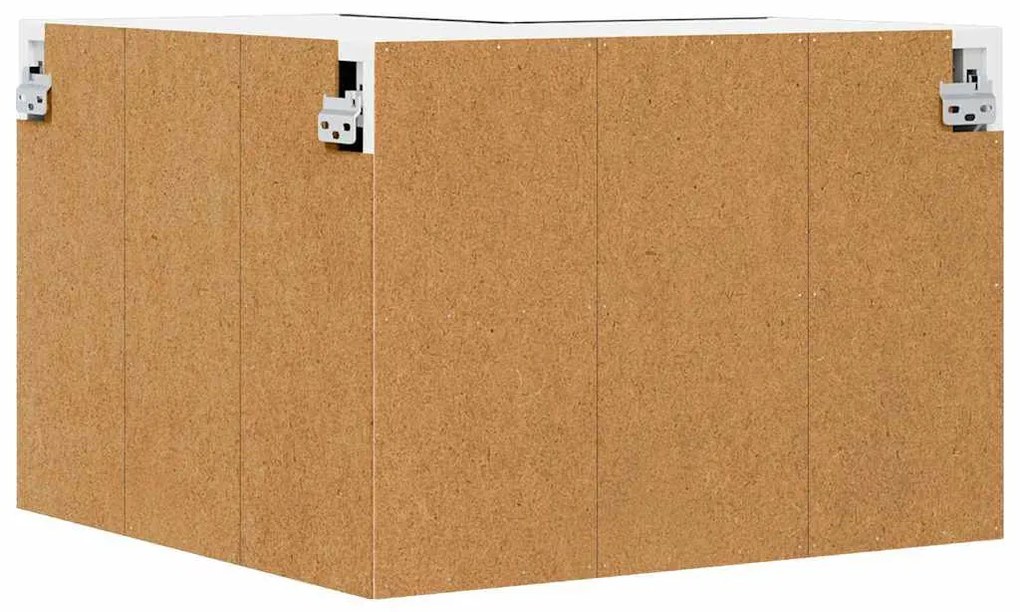 Függő szekrény Riga Fekete tölgy és fehér 57 x 57 x 40 cm