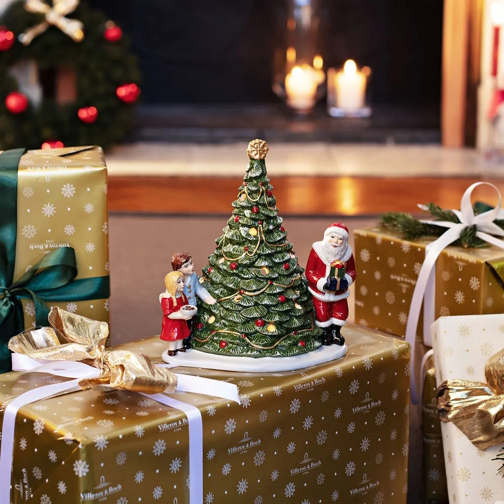 Christmas Toys karácsonyi dekoráció, Mikulás a fa mellett - Villeroy & Boch