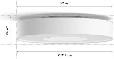 Philips - dimmelhető RGB Hue mennyezeti lámpa LED/33,5W/230V Ø 381 mm fehér