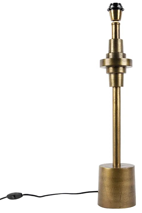 Art Deco asztali lámpa bronz árnyékoló nélkül - Diverso
