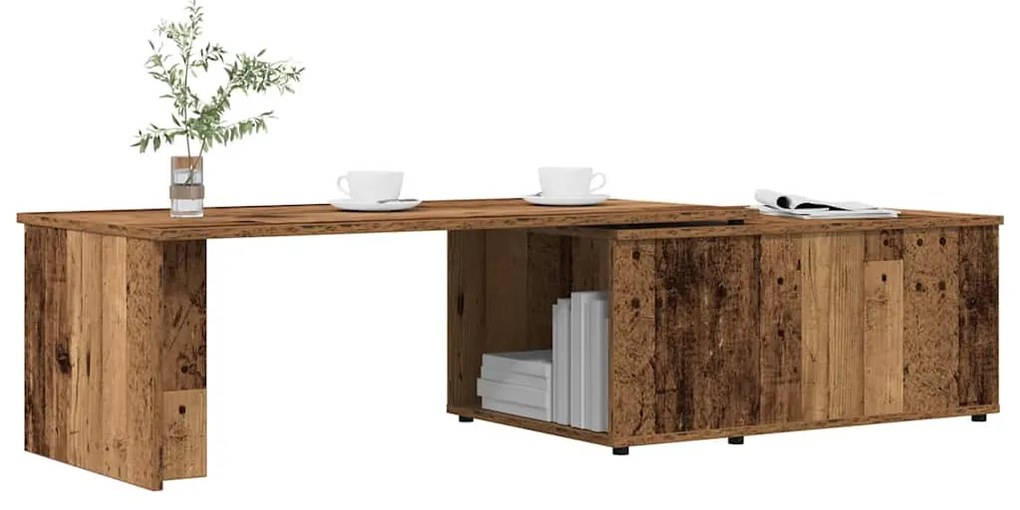 Dohányzóasztal Régi fa 150x50x35 cm Gépelt fa