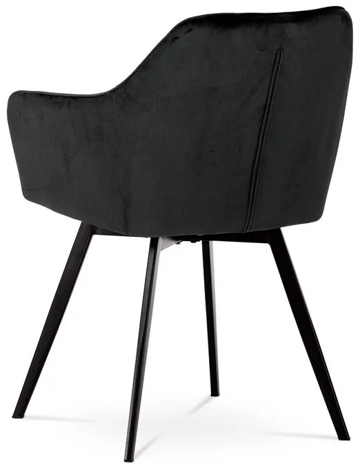 Fekete Bársony Étkezőszék. DCH-425 BK4