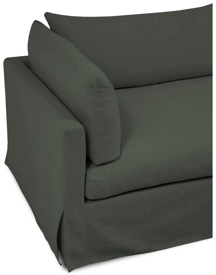 Sötétzöld kanapé 244 cm Horn – Scandic