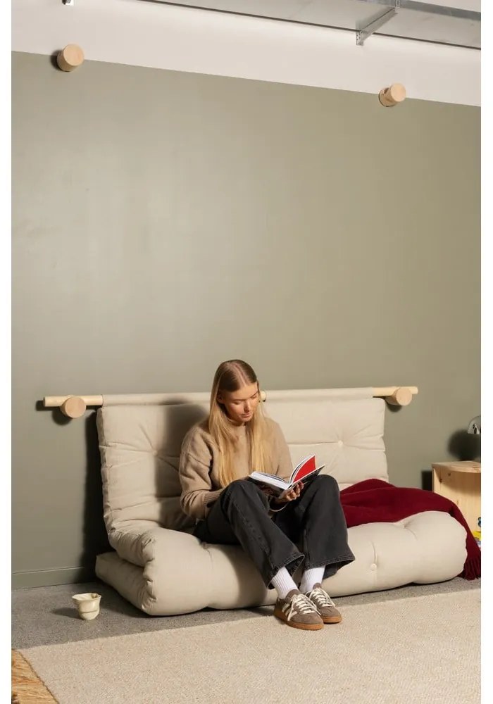 Zöld kinyitható kanapé 135 cm Hooked – Karup Design