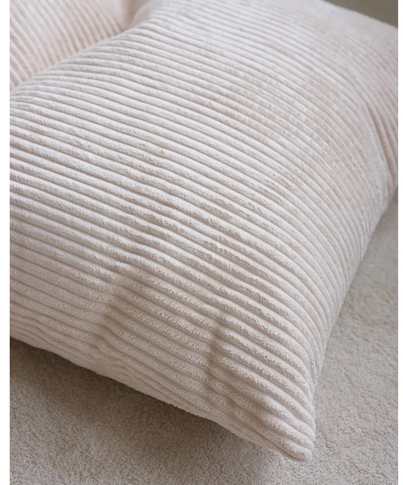 Krémszínű kordbársony gyerek babzsákfotel Big Lounger – Wigiwama