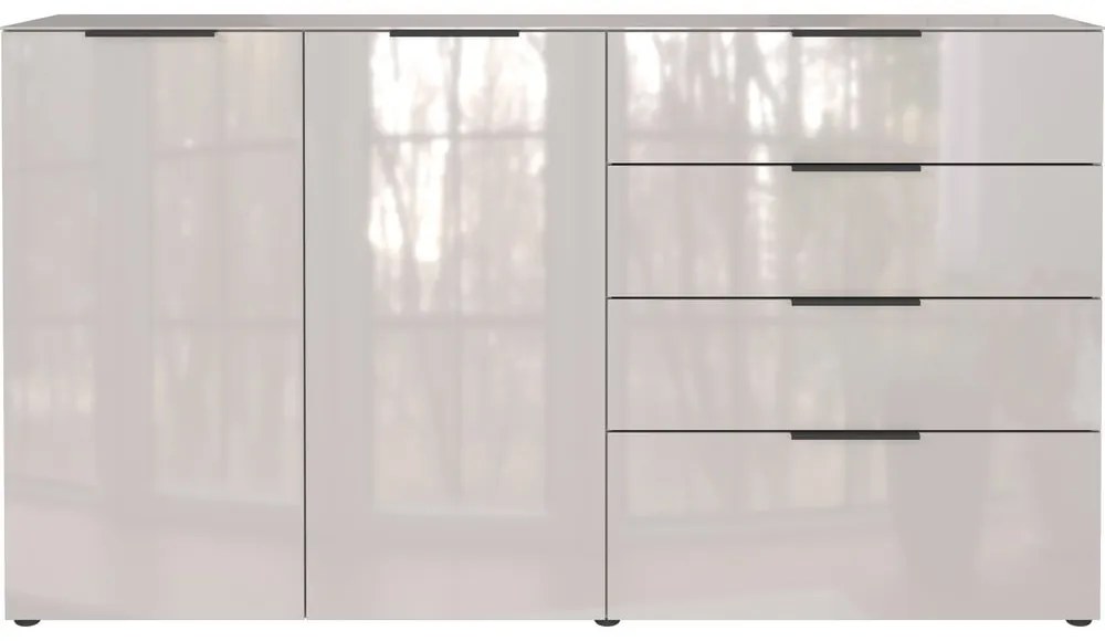 Krémszínű alacsony komód 184x102 cm Oakland – Germania