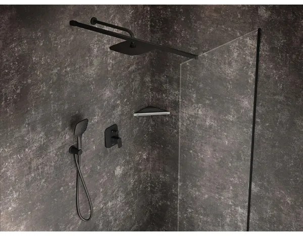 Ravak X07P569 - Fekete, nyomógombos kézi zuhany