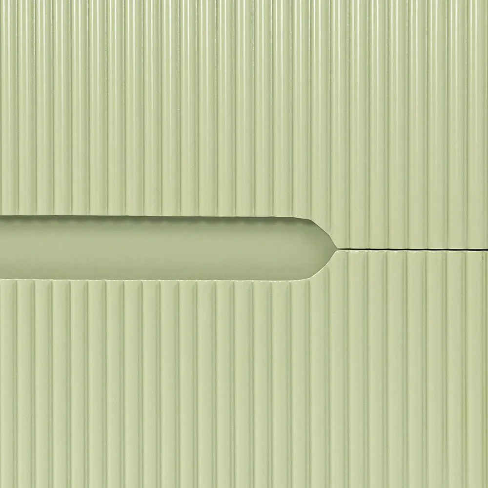 Trent Fürdőszobabútor 80 cm kerámia mosdóval (2 fiókos) tükörrel 60x80 cm világoszöld