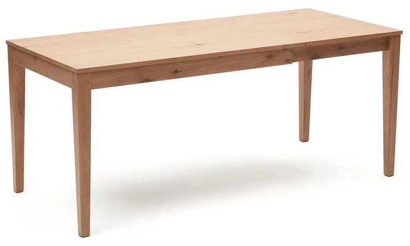 Bővíthető étkezőasztal hosszabbító asztallappal tölgyfa dekorral 80x120 cm Yain – Kave Home