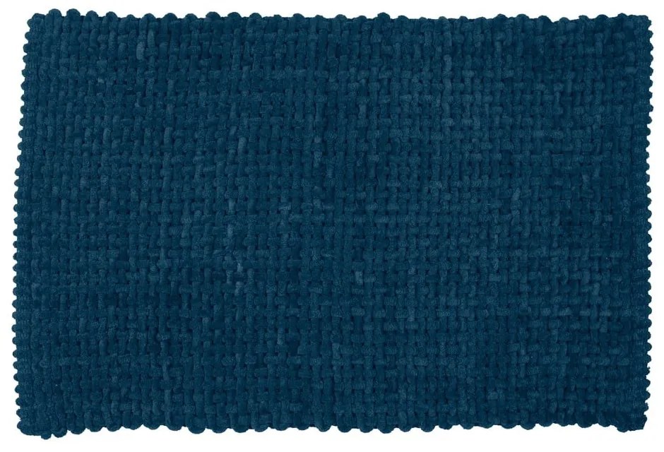 Sötétkék textil fürdőszobai kilépő 50x80 cm Covelo – Wenko