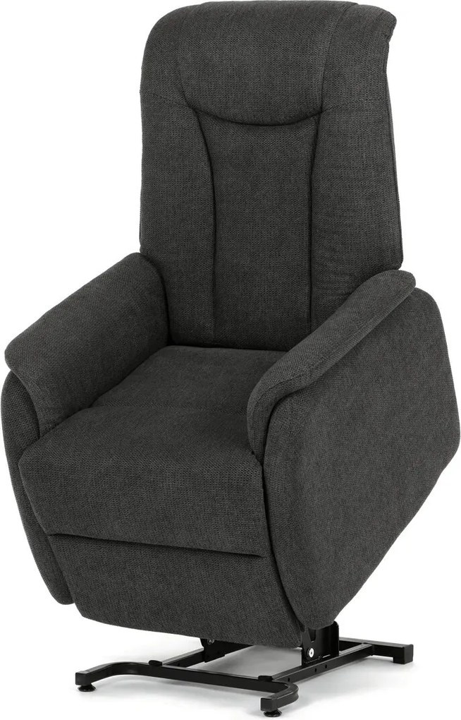 Szürke elektromos relaxfotel kábeles vezérléssel, szövet kárpitozással, TV-L8963 GREY2