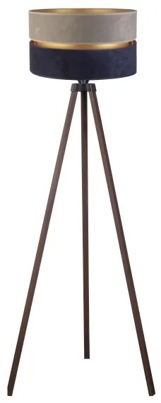 Duolla - Állólámpa DUO 1xE27/60W/230V átm. 44 cm szürke/kék/barna