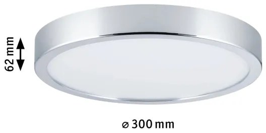 Paulmann 70882-LED/22,5W IP44 Dimmelhető fürdőszobai mennyezeti lámpa AVIAR 230V