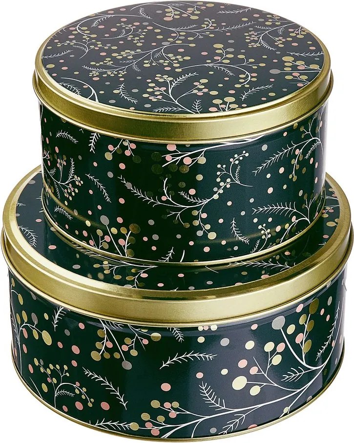 COOKIE JAR fém tárolódoboz, bogyók Ø 13,5 cm