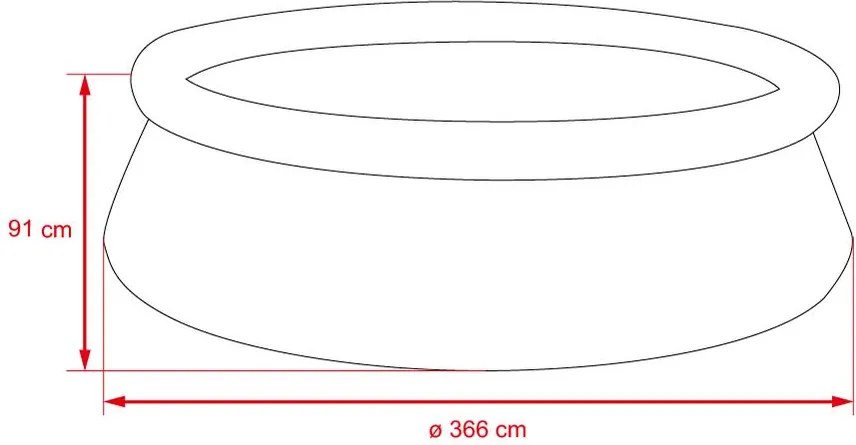 Planet Pool Quick Medence 3,66 x 0,91 m - Rattan
